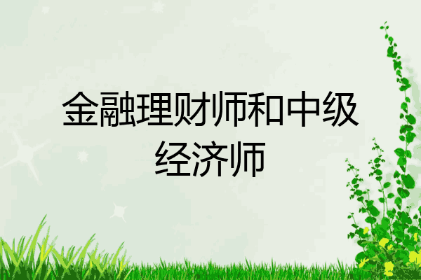 金融理财师和中级经济师