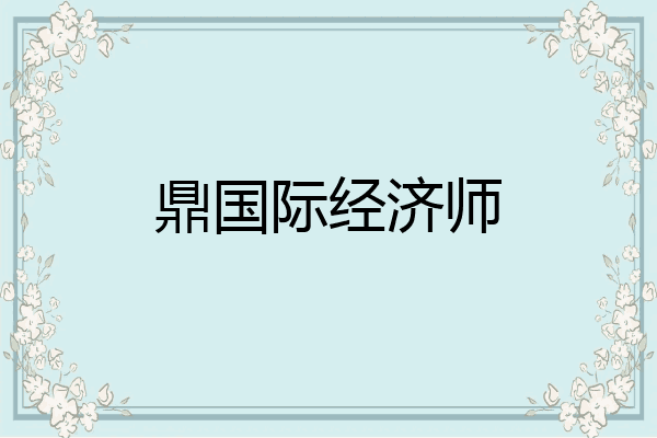 鼎国际经济师