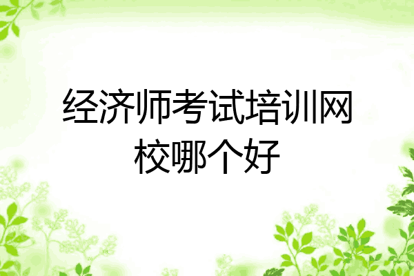 经济师考试培训网校哪个好