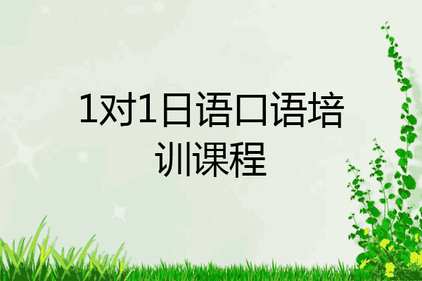 1对1日语口语培训课程