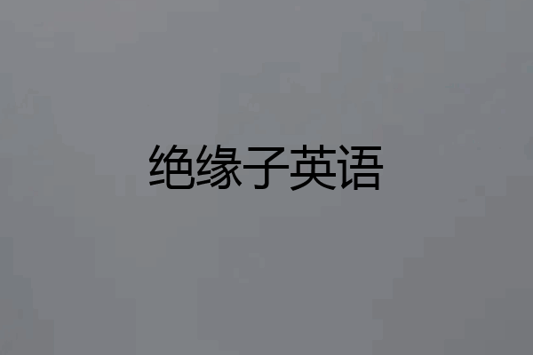 绝缘子英语