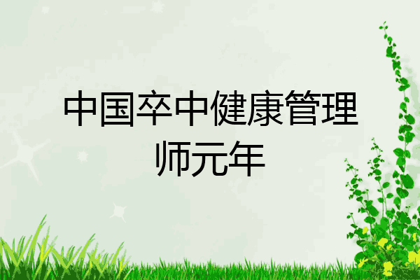 中国卒中健康管理师元年