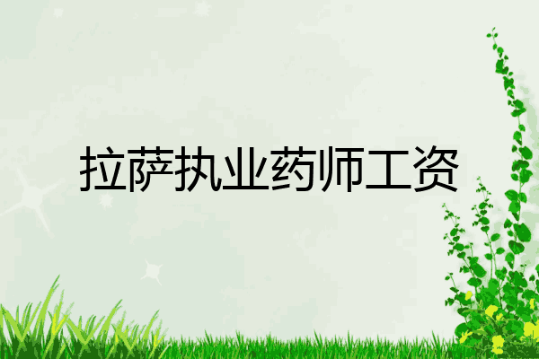 拉萨执业药师工资