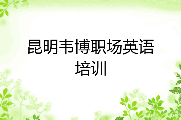 昆明韦博职场英语培训