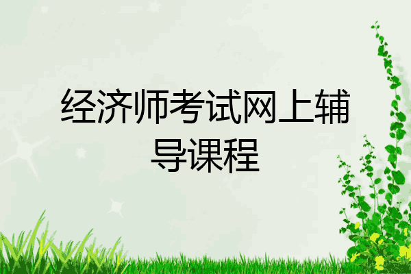 经济师考试网上辅导课程