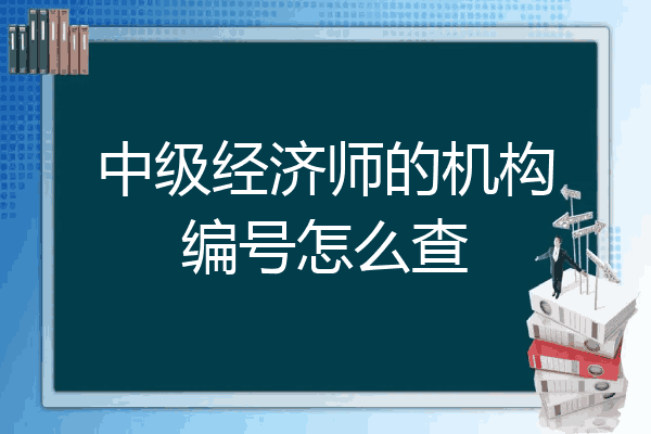 中级经济师的机构编号怎么查