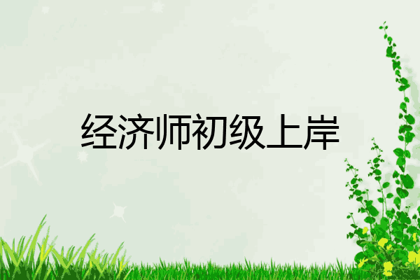 经济师初级上岸