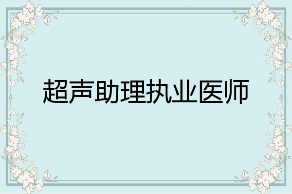 超声助理执业医师
