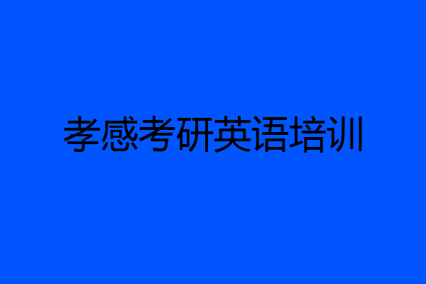 孝感考研英语培训