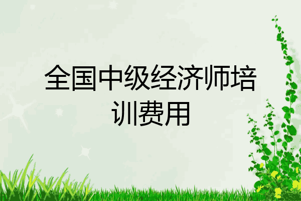 全国中级经济师培训费用