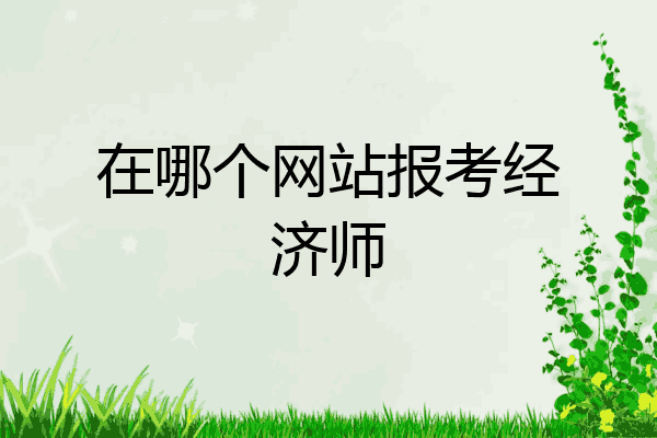 在哪个网站报考经济师