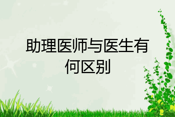 助理医师与医生有何区别
