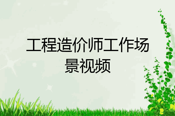 工程造价师工作场景视频