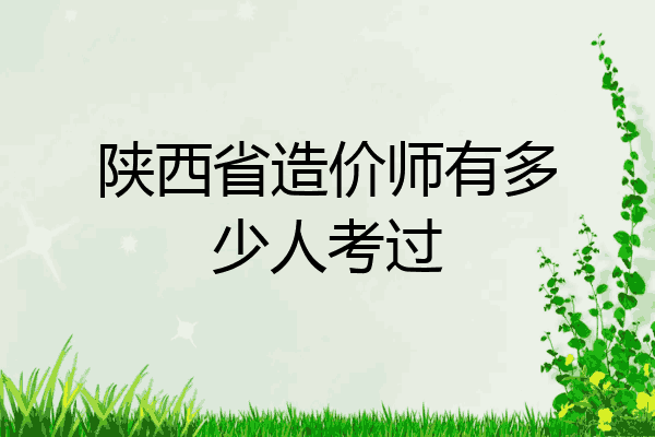 陕西省造价师有多少人考过