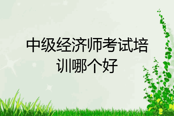 中级经济师考试培训哪个好