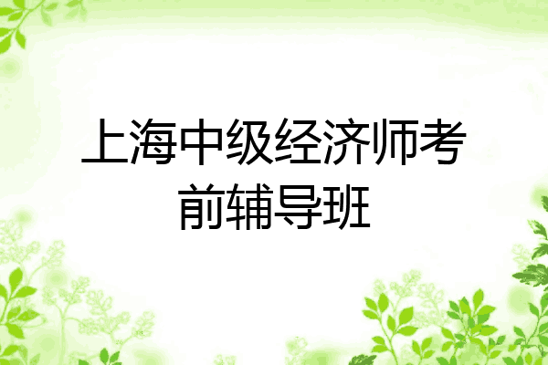 上海中级经济师考前辅导班