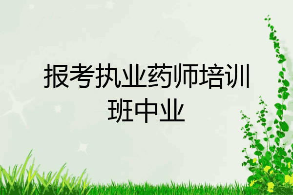 报考执业药师培训班中业