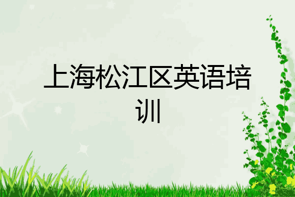 上海松江区英语培训