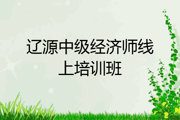 辽源中级经济师线上培训班