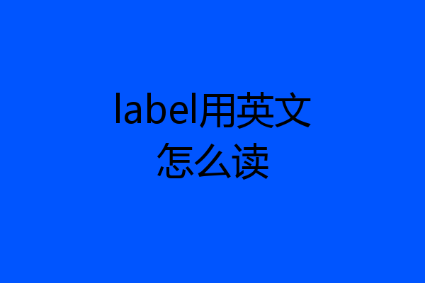 label用英文怎么读