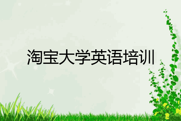 淘宝大学英语培训