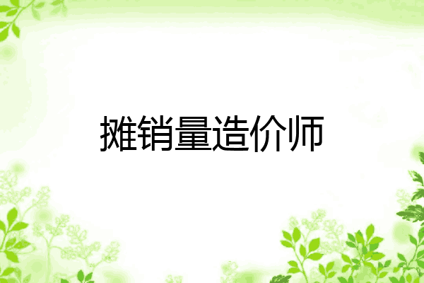 摊销量造价师