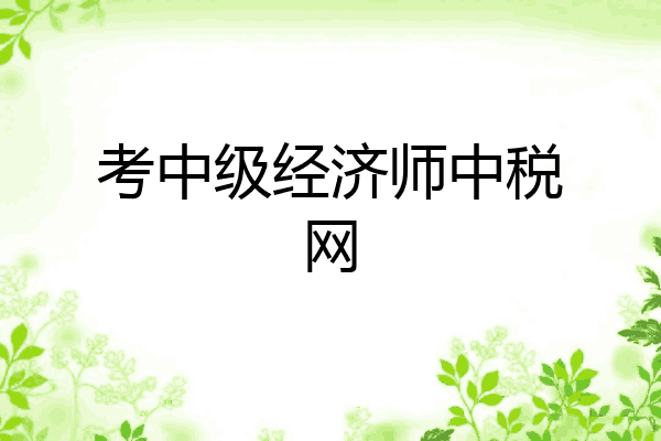 考中级经济师中税网