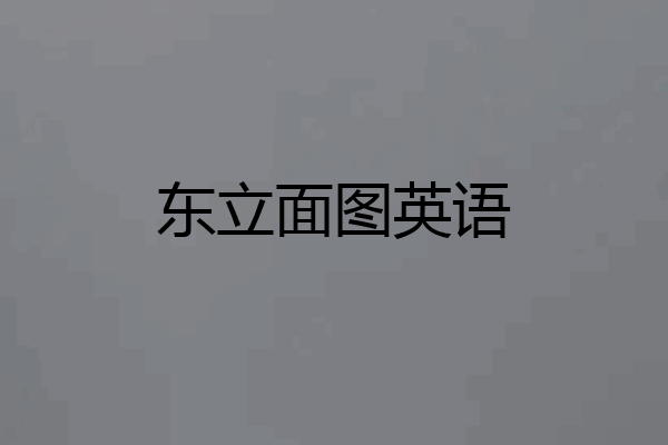 东立面图英语