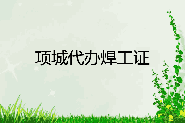 项城代办焊工证