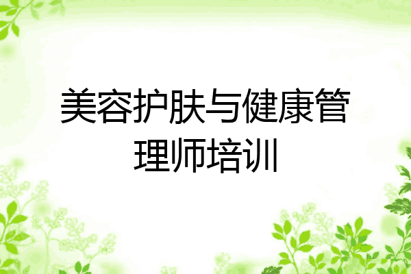 美容护肤与健康管理师培训