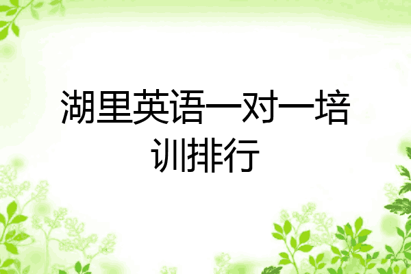 湖里英语一对一培训排行