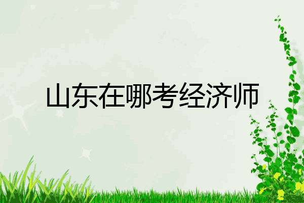 山东在哪考经济师