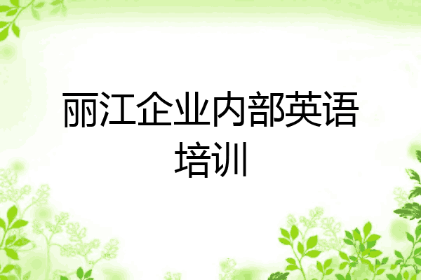 丽江企业内部英语培训