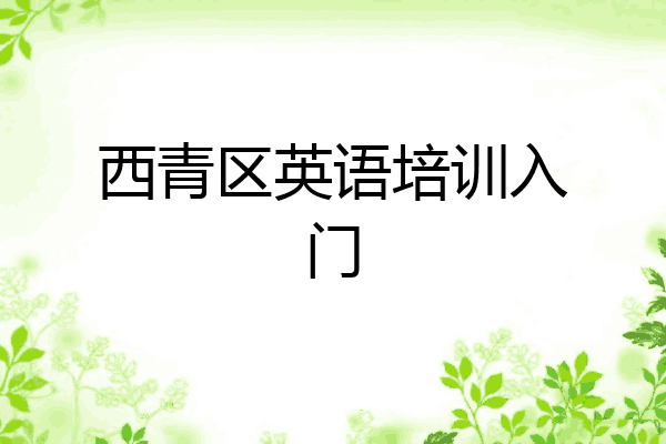 西青区英语培训入门