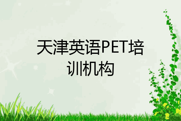 天津英语PET培训机构