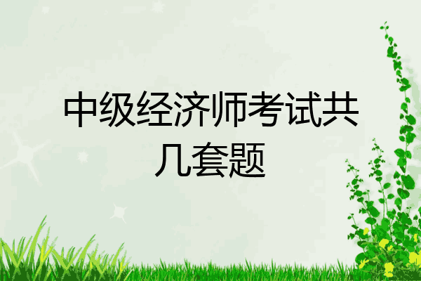 中级经济师考试共几套题