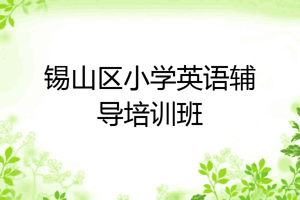 锡山区小学英语辅导培训班