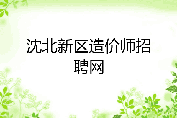 沈北新区造价师招聘网