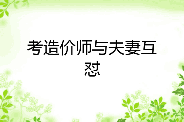 考造价师与夫妻互怼