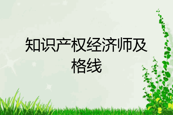 知识产权经济师及格线