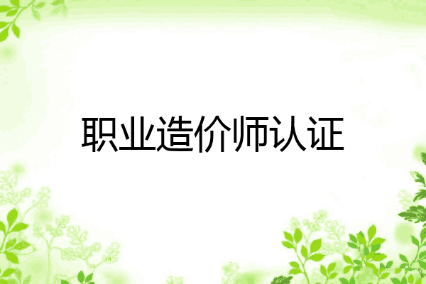 职业造价师认证