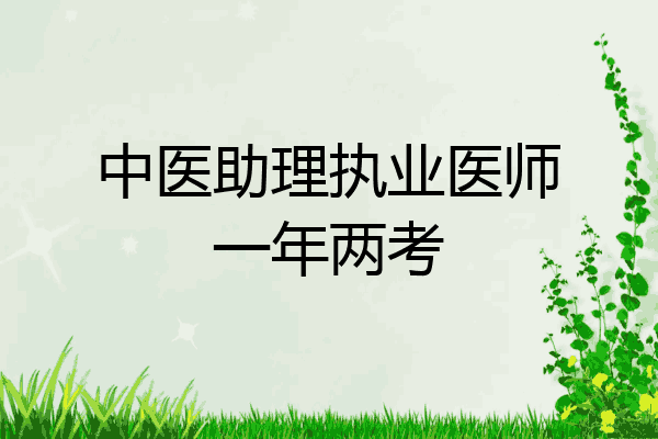 中医助理执业医师一年两考