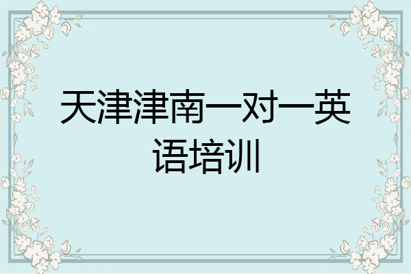 天津津南一对一英语培训