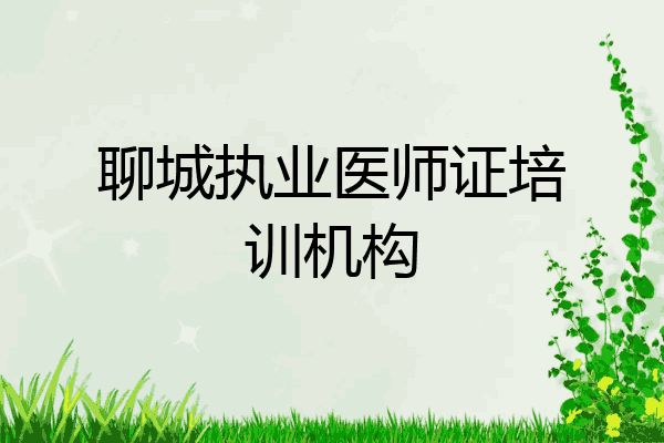 聊城执业医师证培训机构