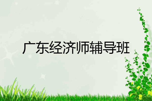 广东经济师辅导班