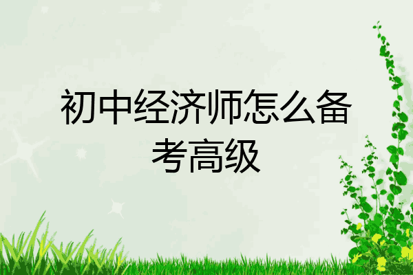 初中经济师怎么备考高级