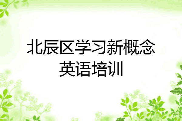 北辰区学习新概念英语培训