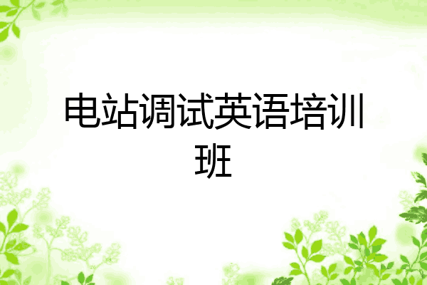 电站调试英语培训班