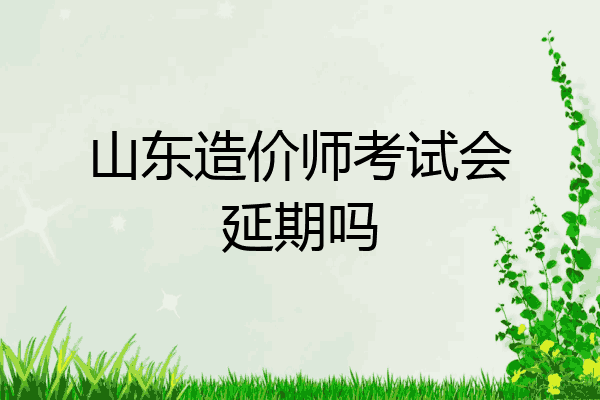 山东造价师考试会延期吗