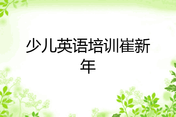 少儿英语培训崔新年
